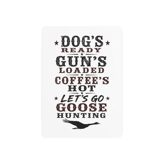 Dog Gun Goose  Metal Art Sign