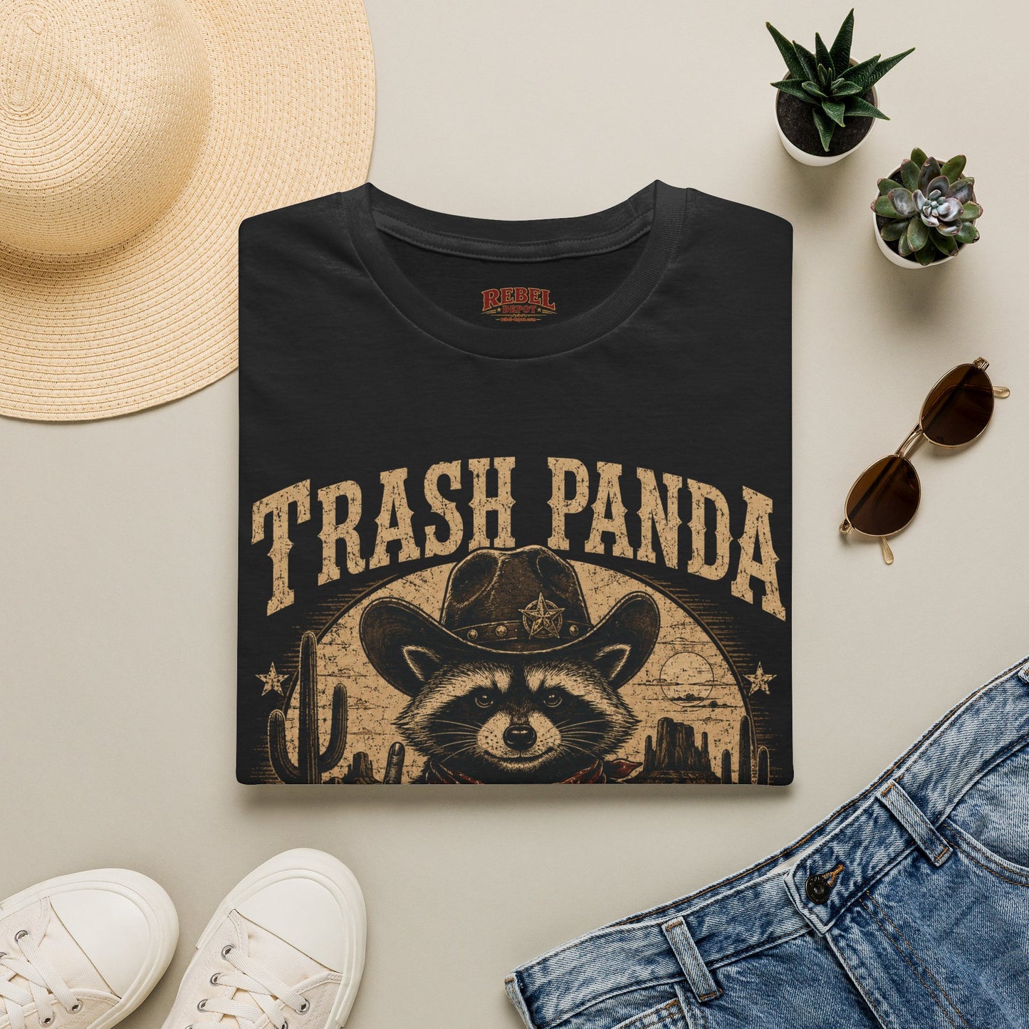 Trash Panda Outlaw (Offensive) Cowboy T-Shirt