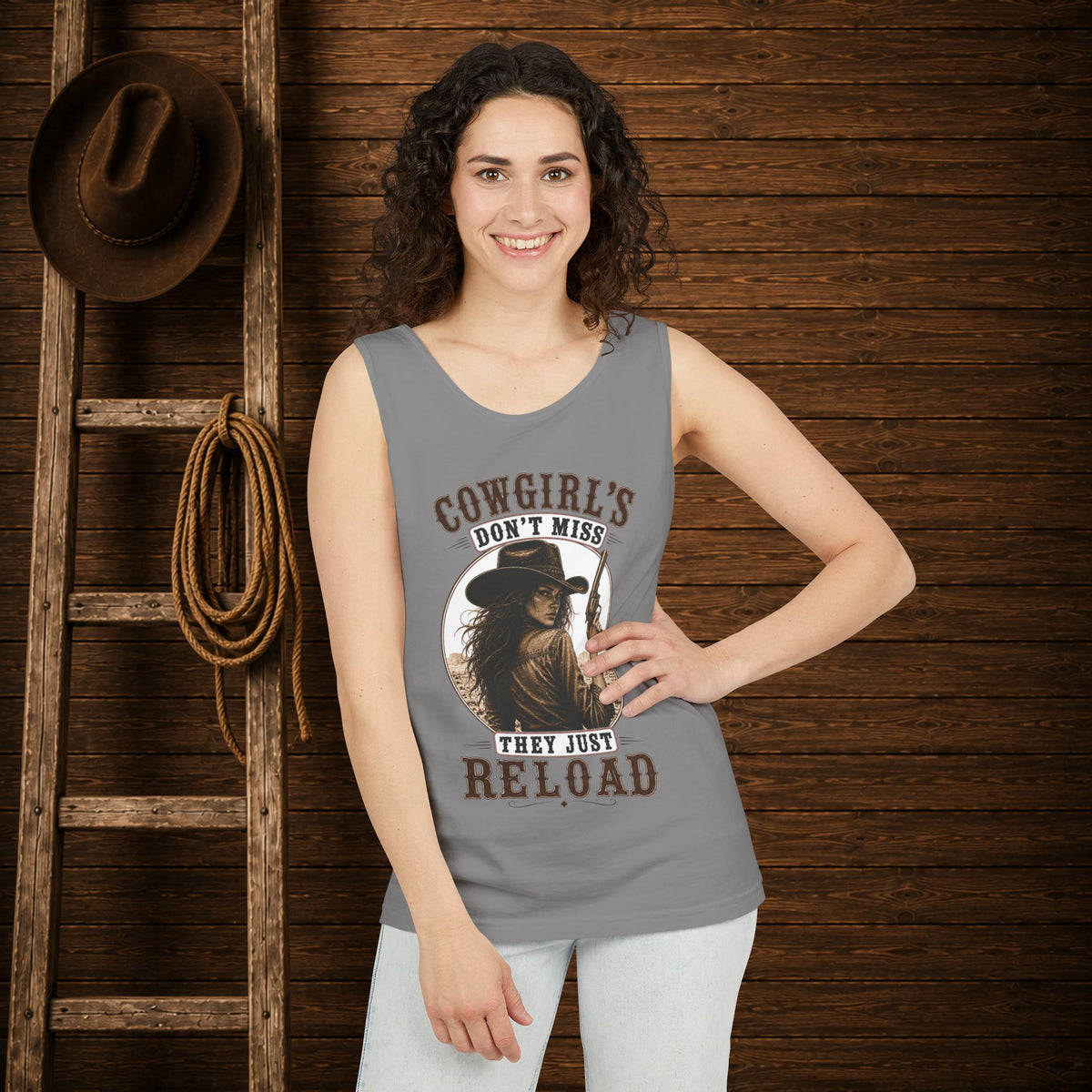 Cowgirls Reload  Adult Unisex Tank Top