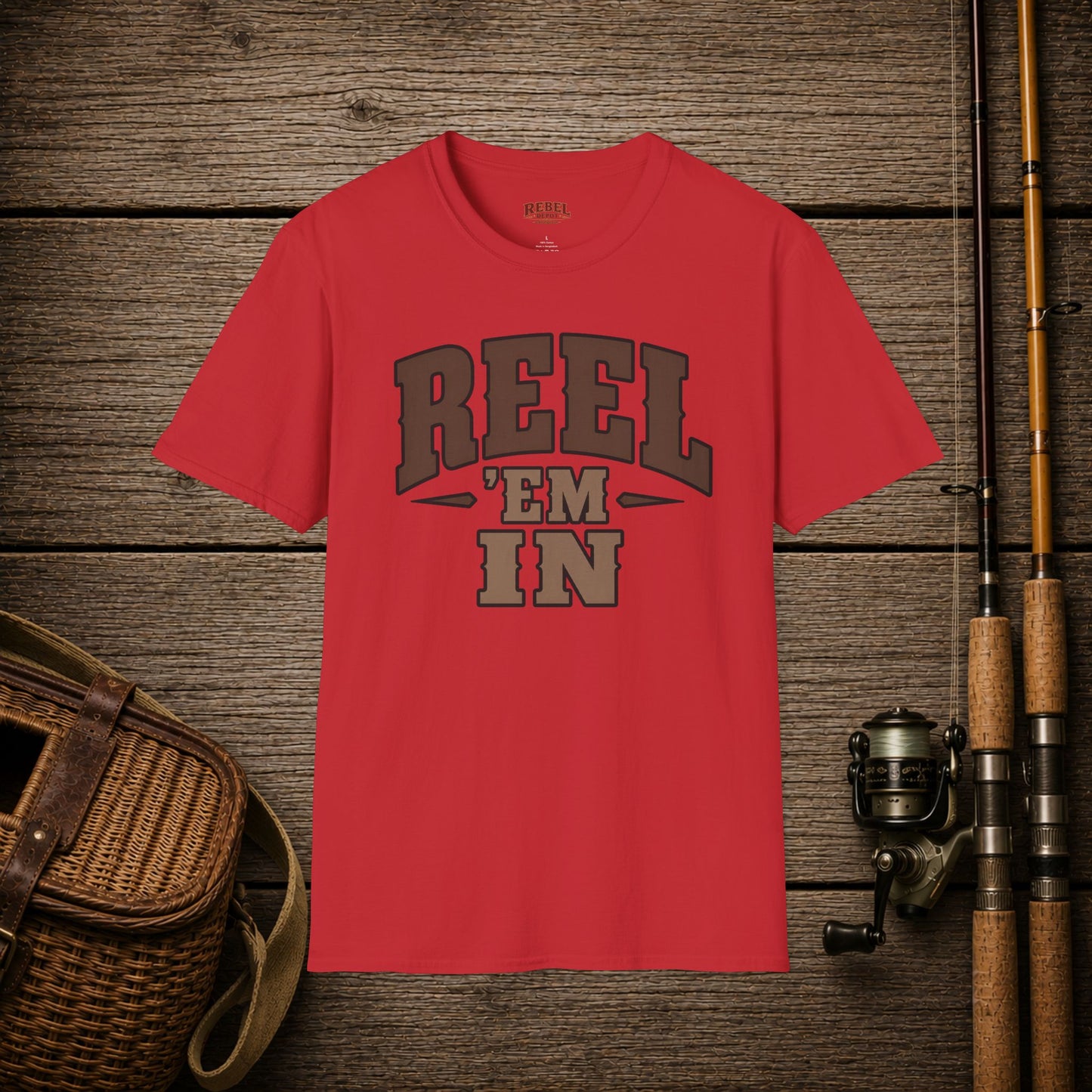 Reel 'Em In  Adult T-Shirt