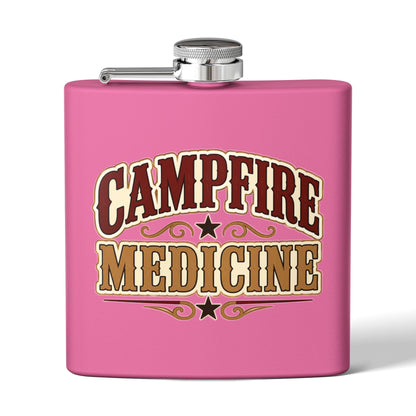 Campfire Medicine  Stainless Steel Flask, 6oz