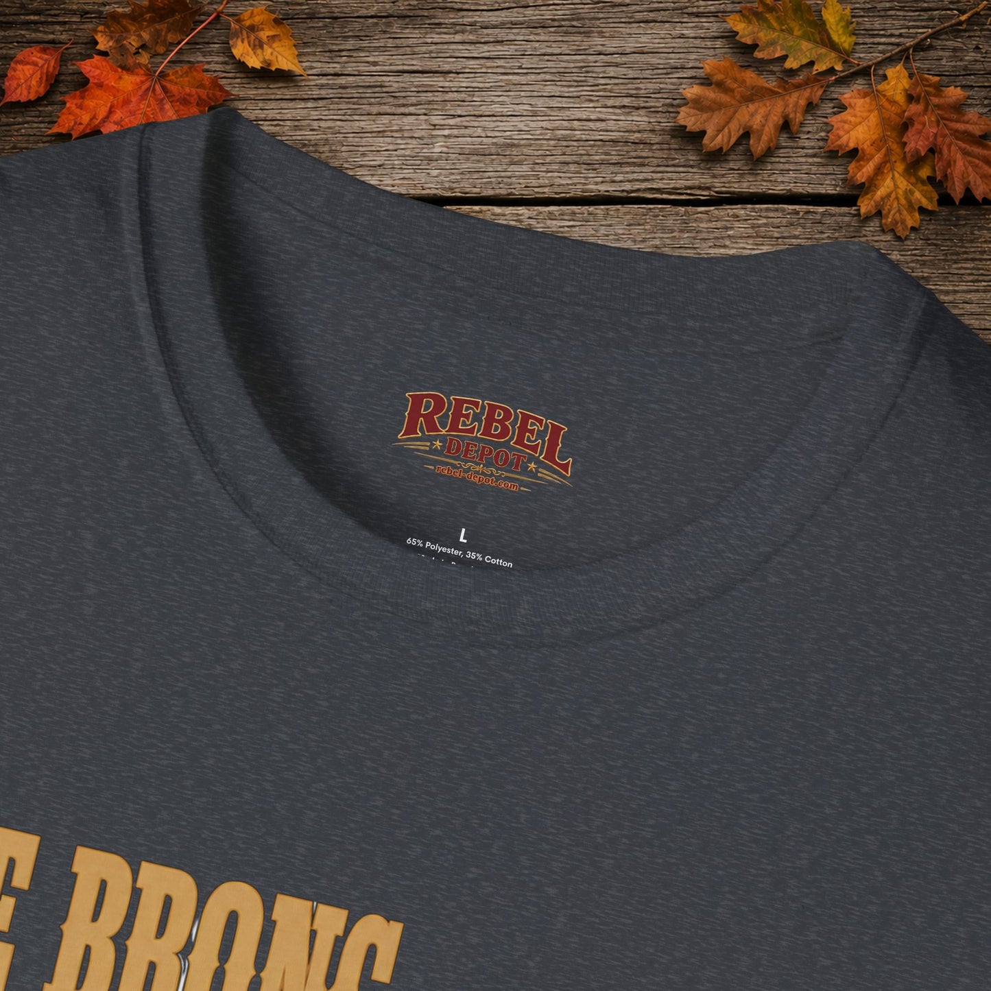 Bronc Ran Out Of Time (Front)  Adult T-Shirt