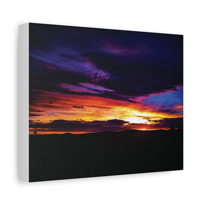 Pasture Sunset Matte Canvas Art