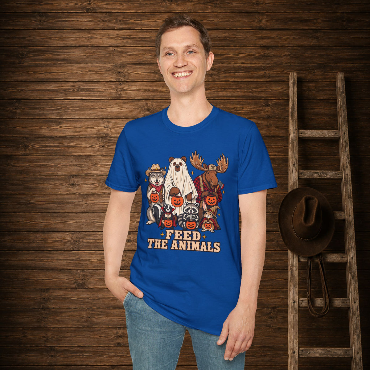 Feed The Animals   Adult Size T-Shirt