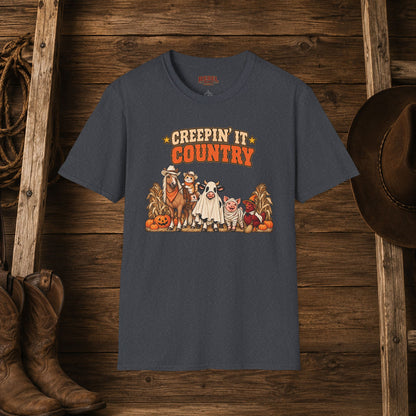 Creepin It Country   Adult Size T-Shirt