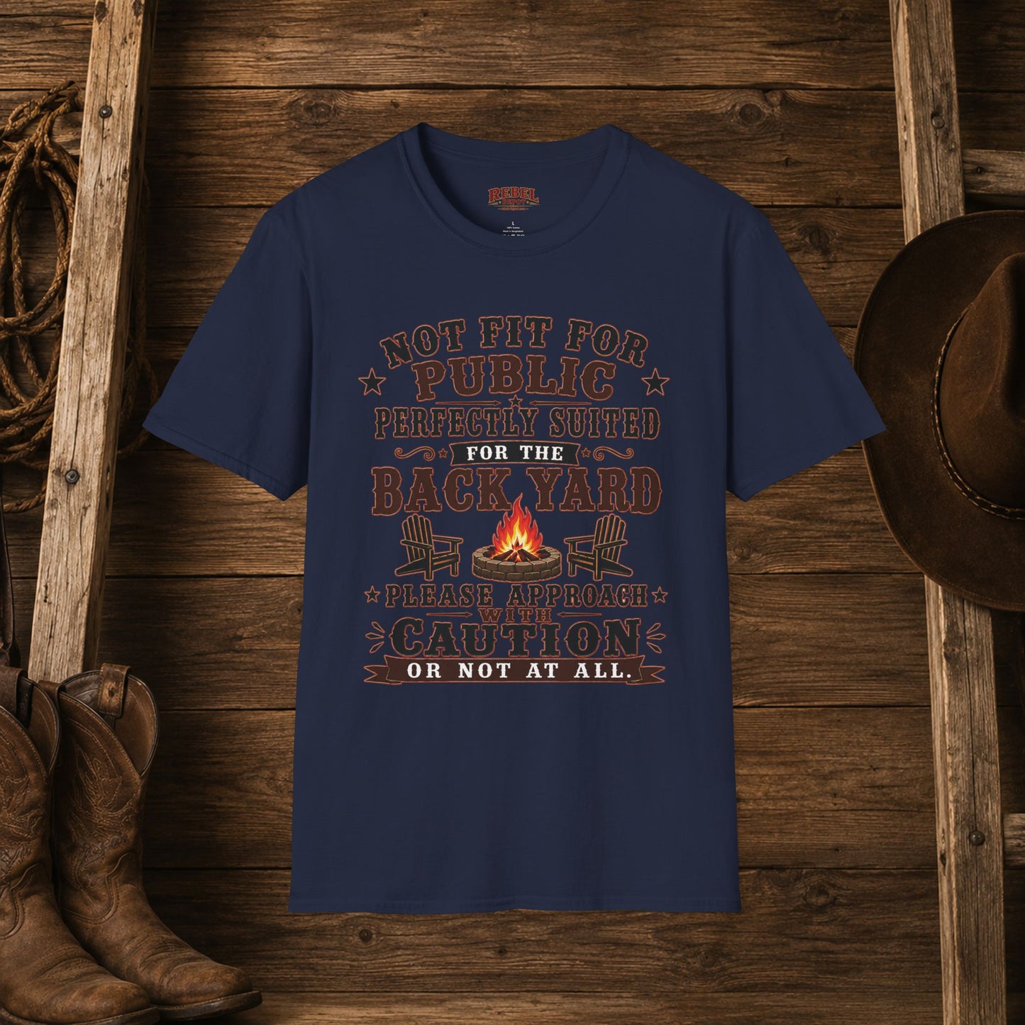 Not Fit For Public  Adult Size T-Shirt