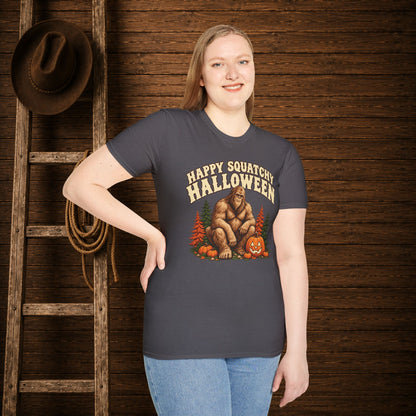 Squatchy Halloween   Adult Size T-Shirt