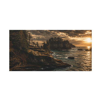 Cape Flattery Evening  Matte Canvas Art