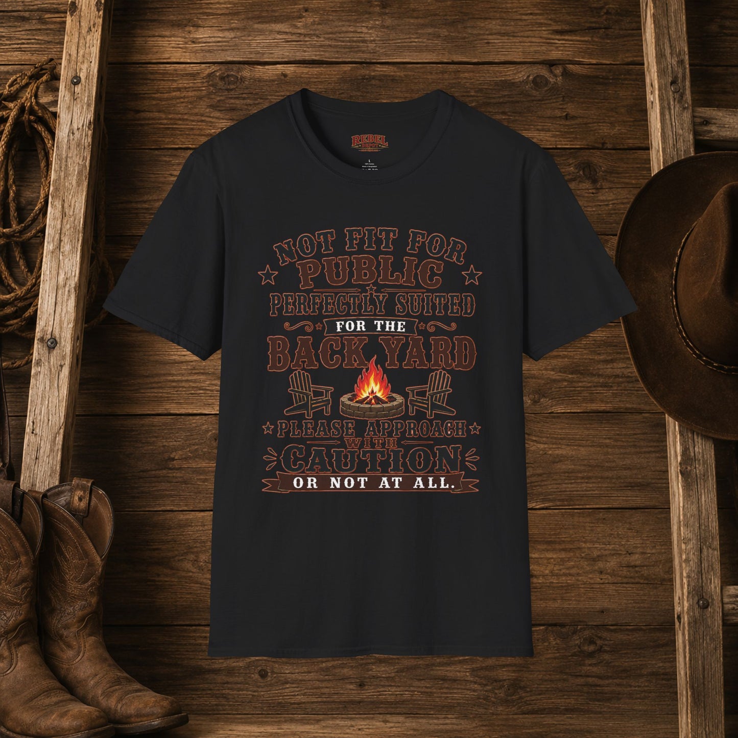Not Fit For Public  Adult Size T-Shirt