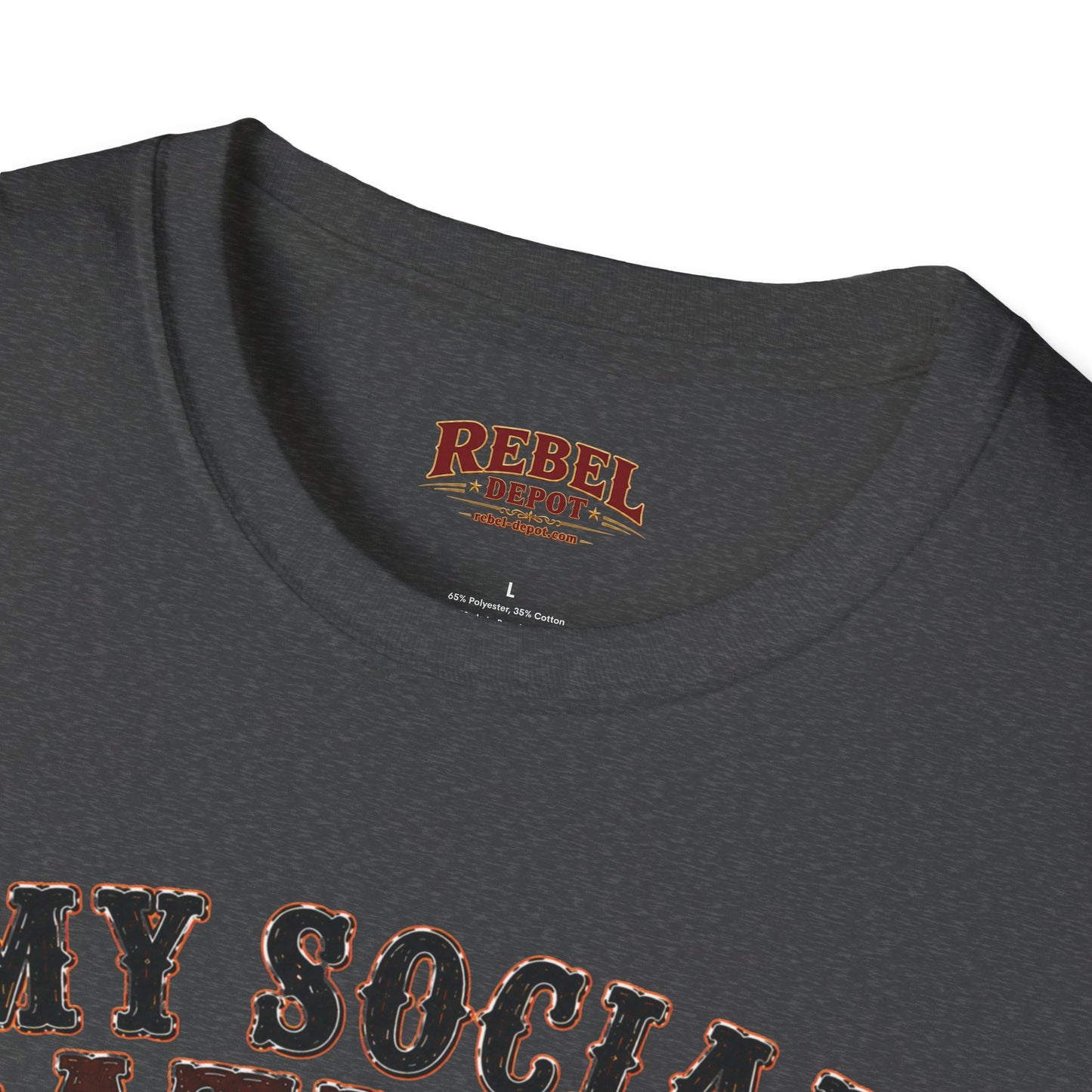 Social Battery Died  Adult Size T-Shirt