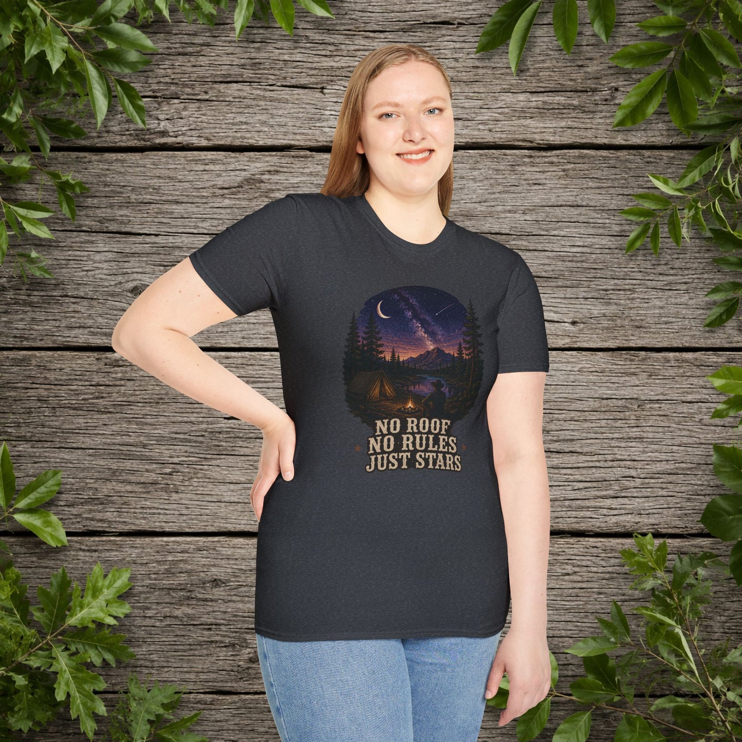 No Roof No Rules   Adult T-Shirt