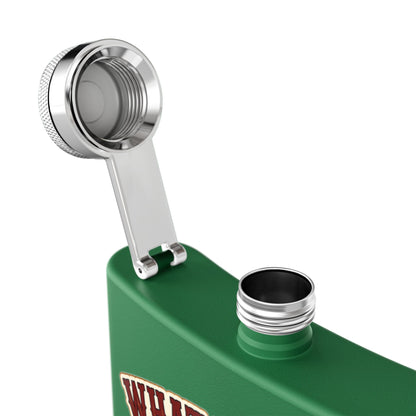 Happens At Campfire  Stainless Steel Flask, 6oz