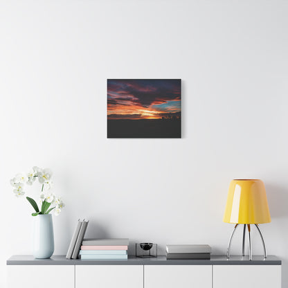 Country Sunset Matte Canvas Art