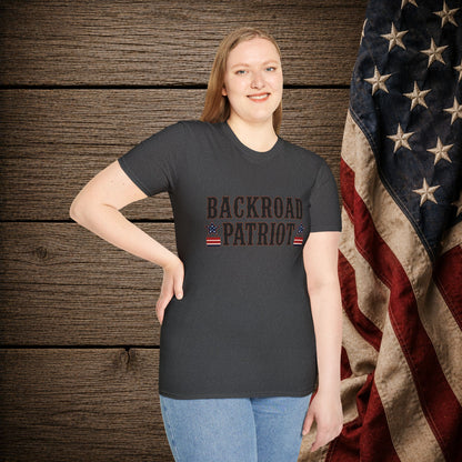 Backroad Patriot  Adult Size T-Shirt