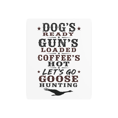 Dog Gun Goose  Metal Art Sign