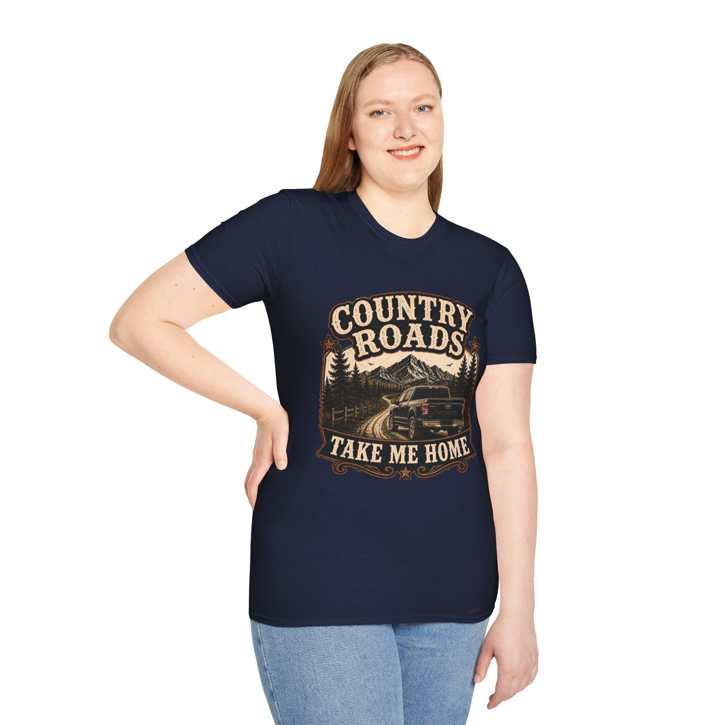 Country Roads Ford  Adult Size T-Shirt