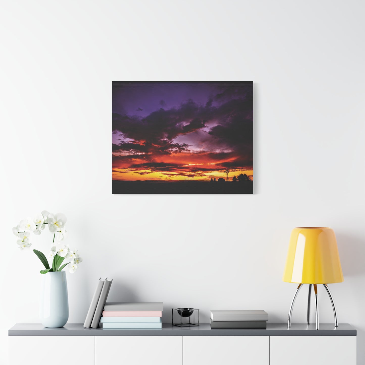 Ranch Sunset Matte Canvas Art