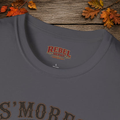 Smores Whiskey and Music   Adult Size T-Shirt