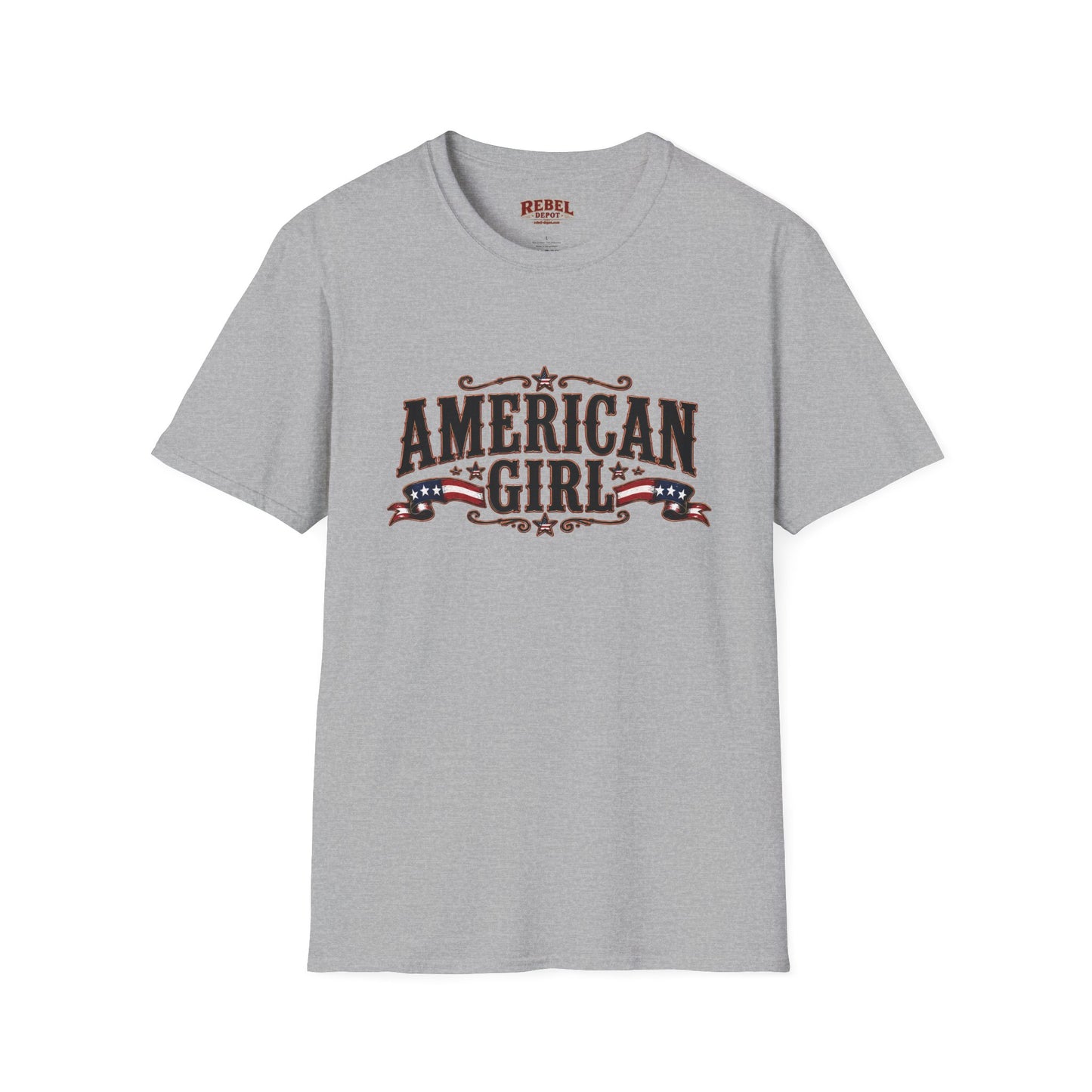 American Girl Patriot  Adult Size T-Shirt