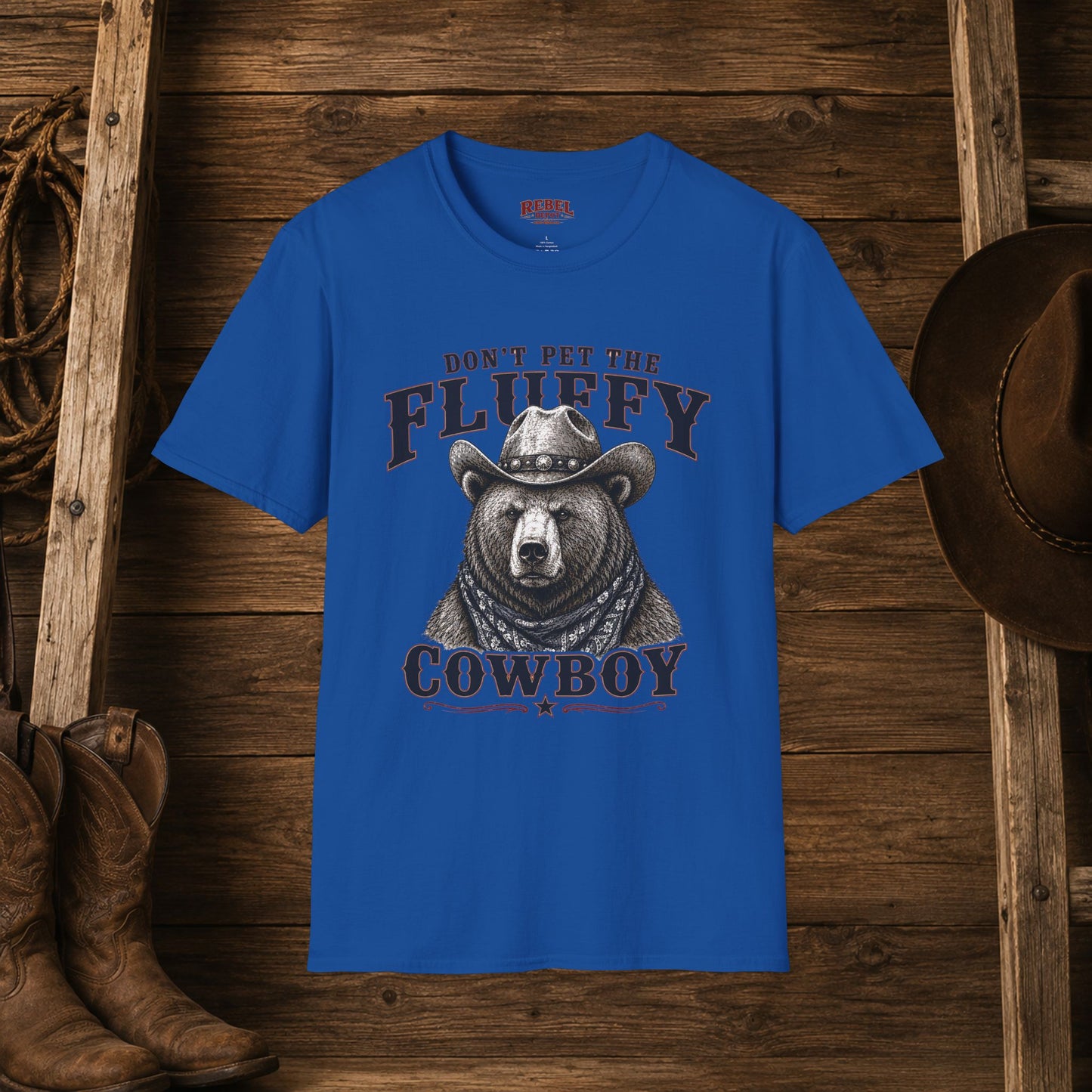 Don't Pet the Fluffy Cowboy  Adult T-Shirt