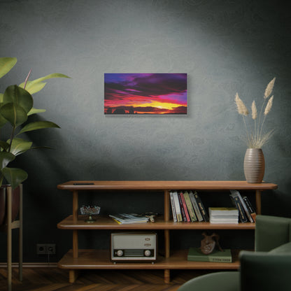 Farm Sunset Matte Canvas Art