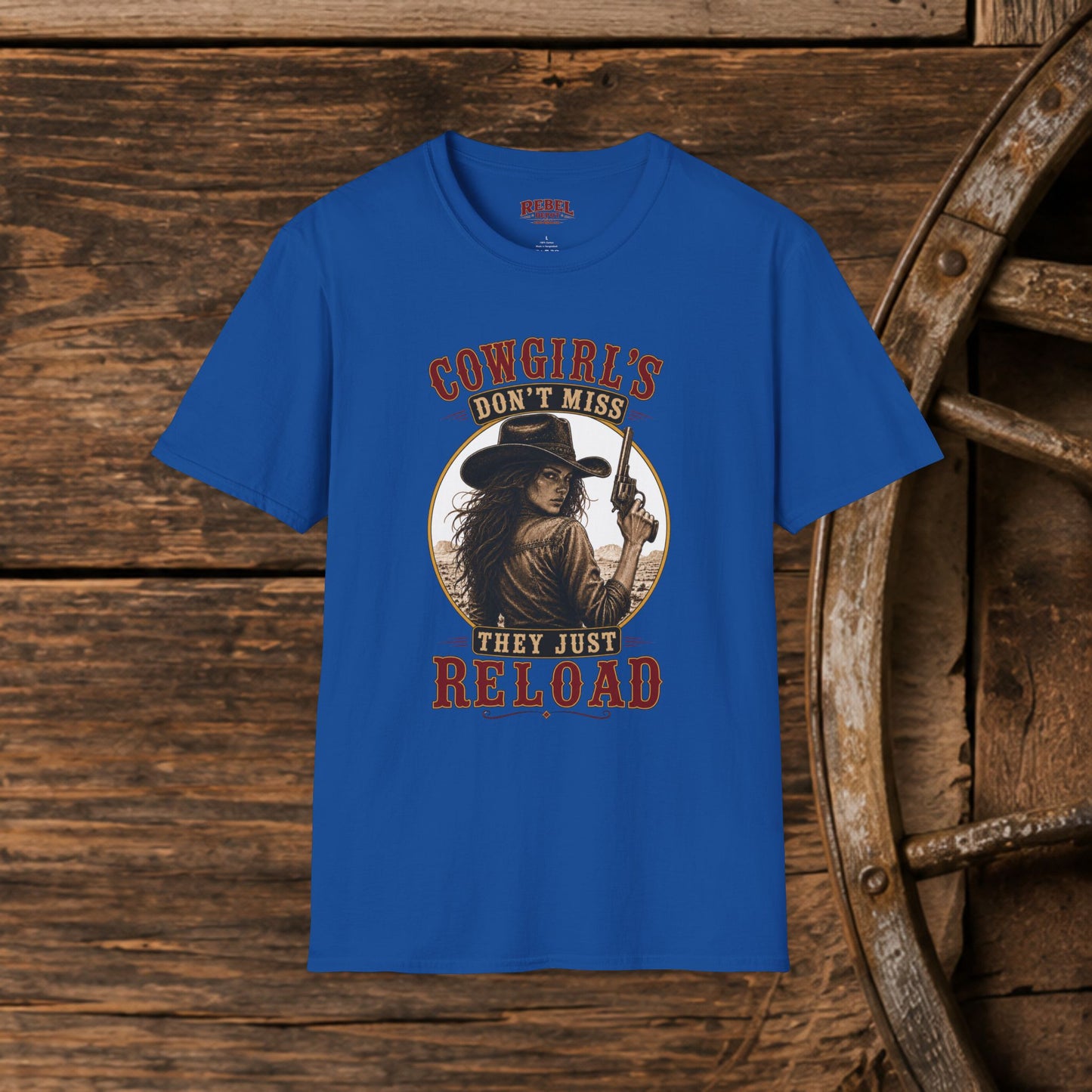 Cowgirls Reload  Adult T-Shirt