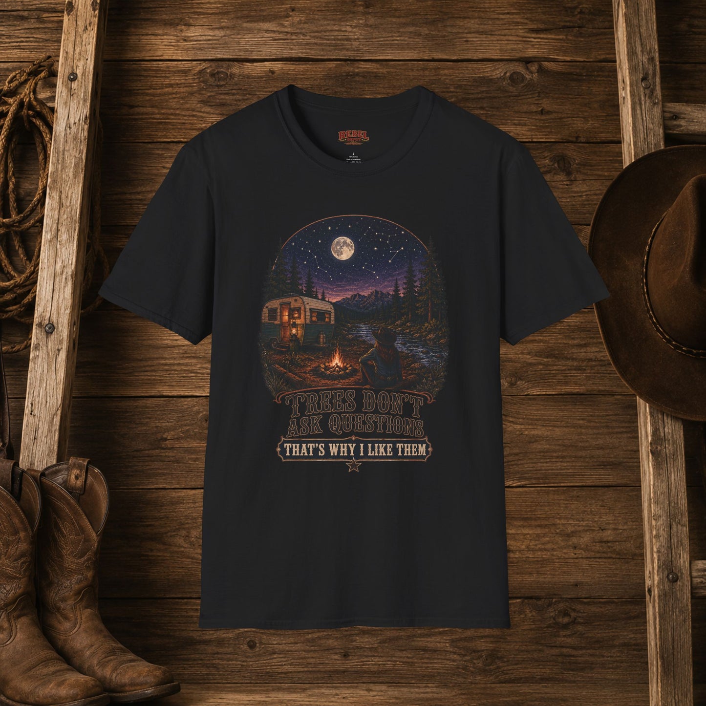 Tree's Don't Ask  Adult T-Shirt