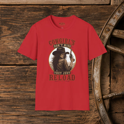 Cowgirls Reload  Adult T-Shirt