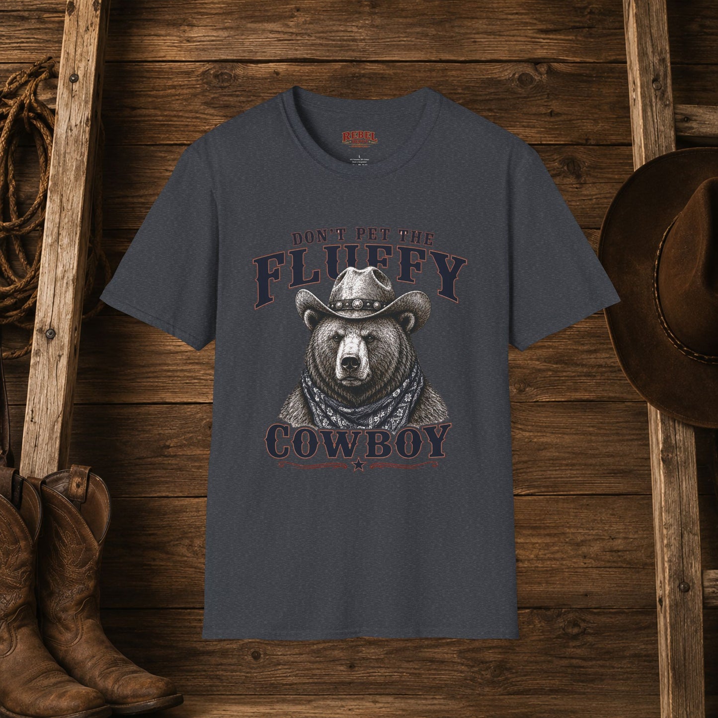 Don't Pet the Fluffy Cowboy  Adult T-Shirt