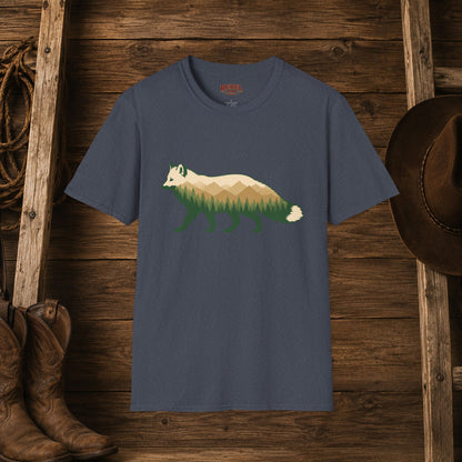 Wilderness Fox   Adult Size T-Shirt