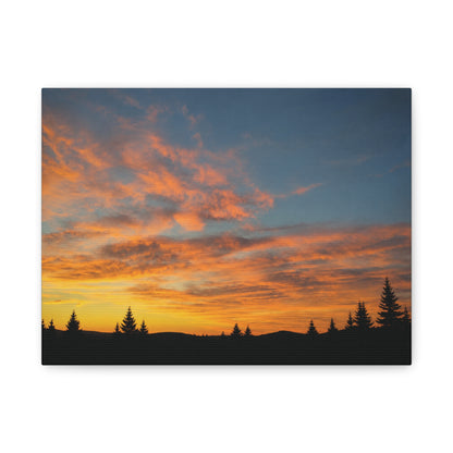 Country Sunrise  Matte Canvas Art