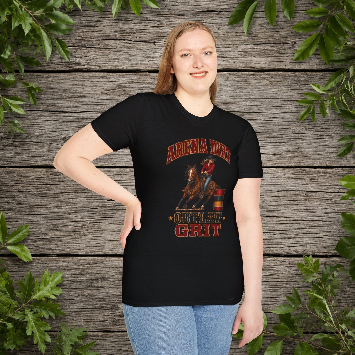Arena Dirt Outlaw Grit  Adult T-Shirt