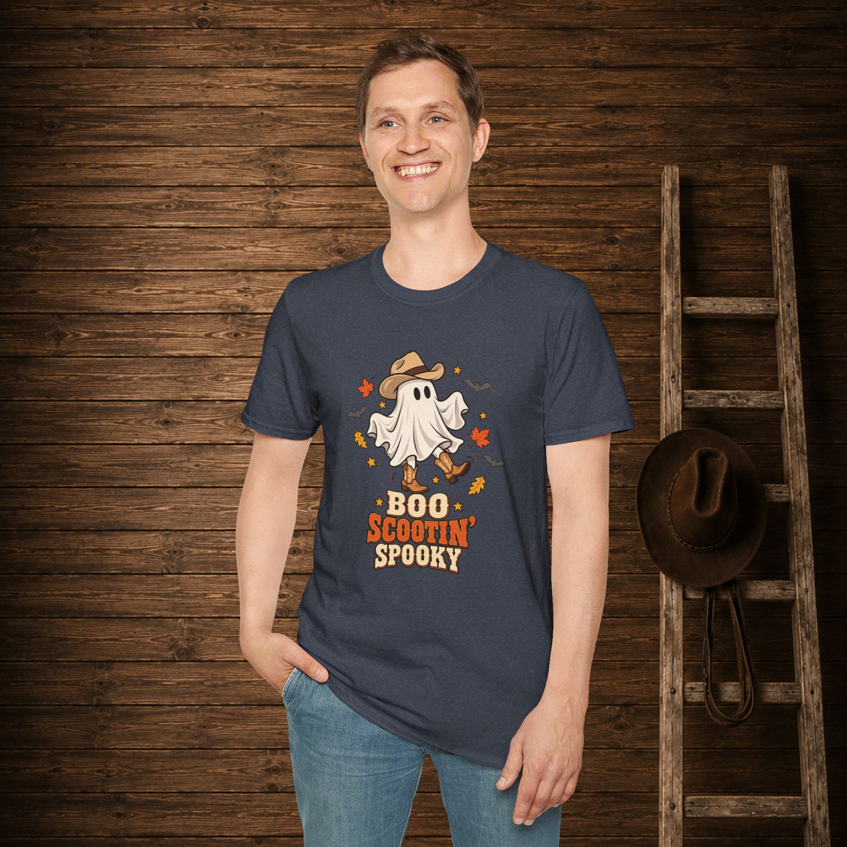 Boo Scootin Spooky   Adult Size T-Shirt