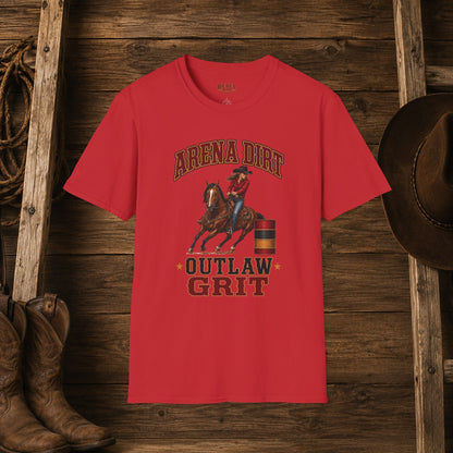 Arena Dirt Outlaw Grit  Adult T-Shirt