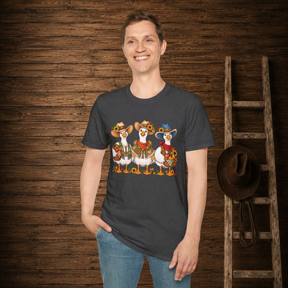 Fall Geese  Adult Size T-Shirt