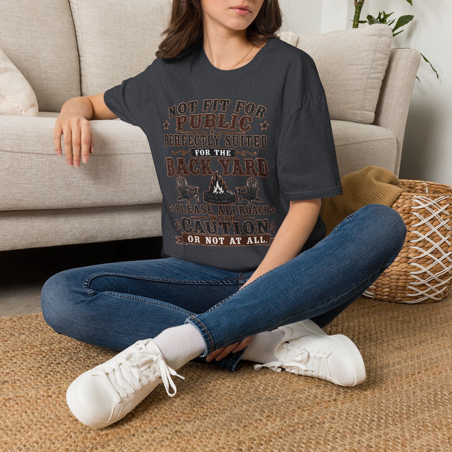 Not Fit For Public  Adult Size T-Shirt