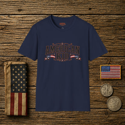 American Kid Patriot  Adult Size T-Shirt