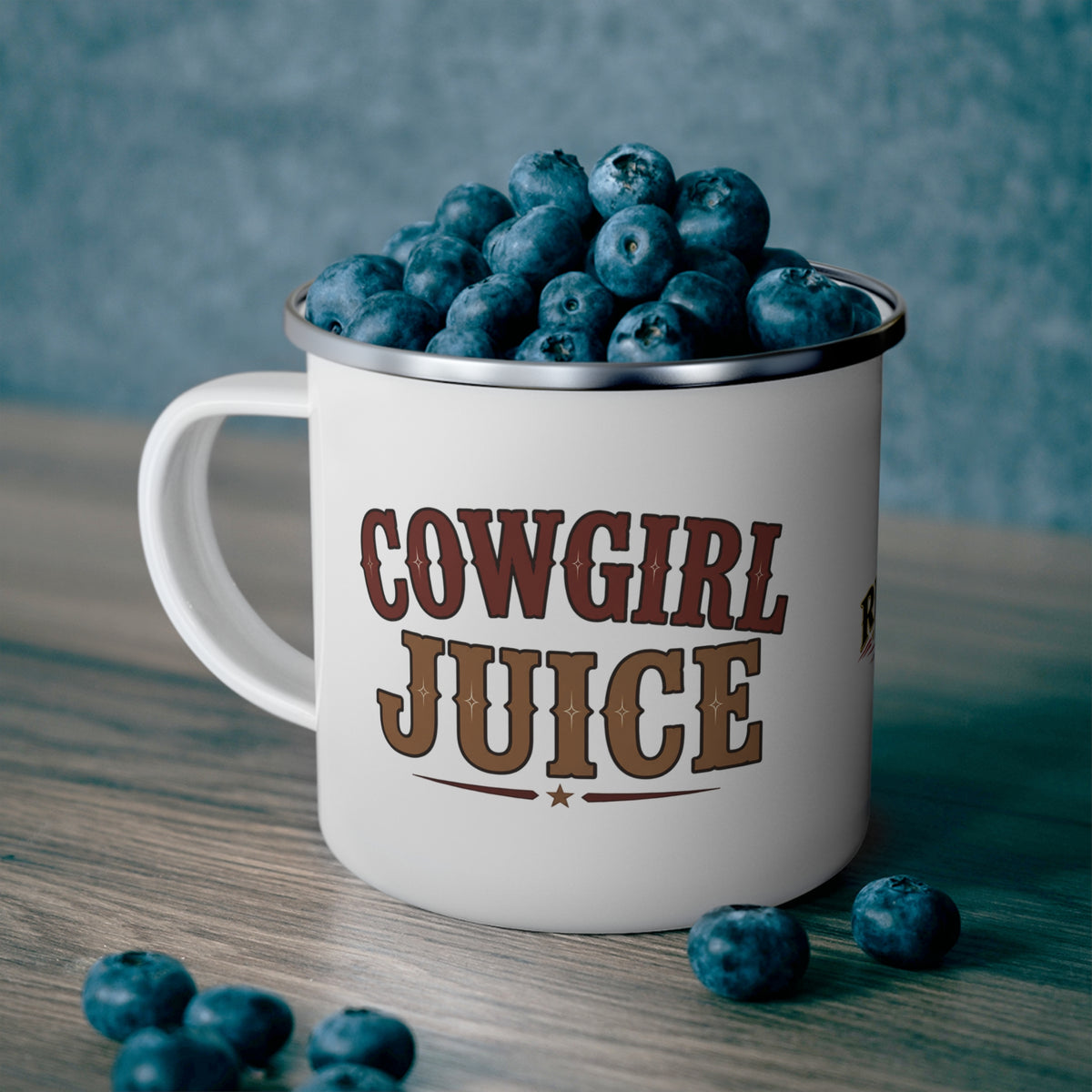 Cowgirl Juice   Enamel Camping Mug