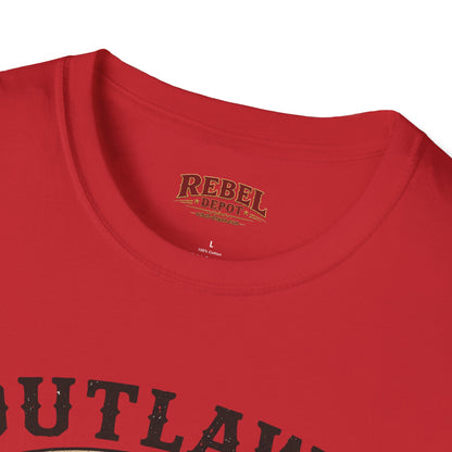 Outlaws Ride Wild   Adult Size T-Shirt
