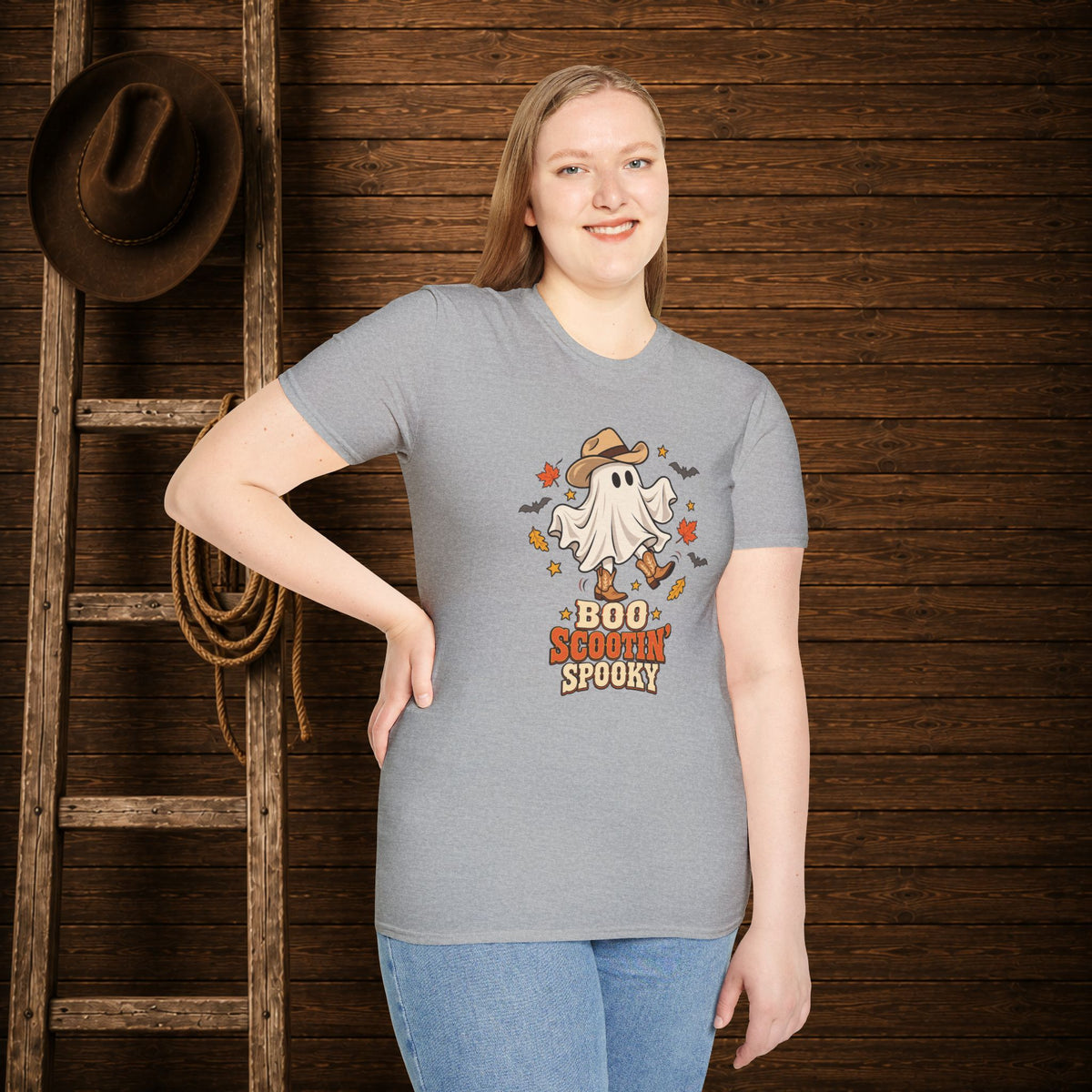 Boo Scootin Spooky   Adult Size T-Shirt