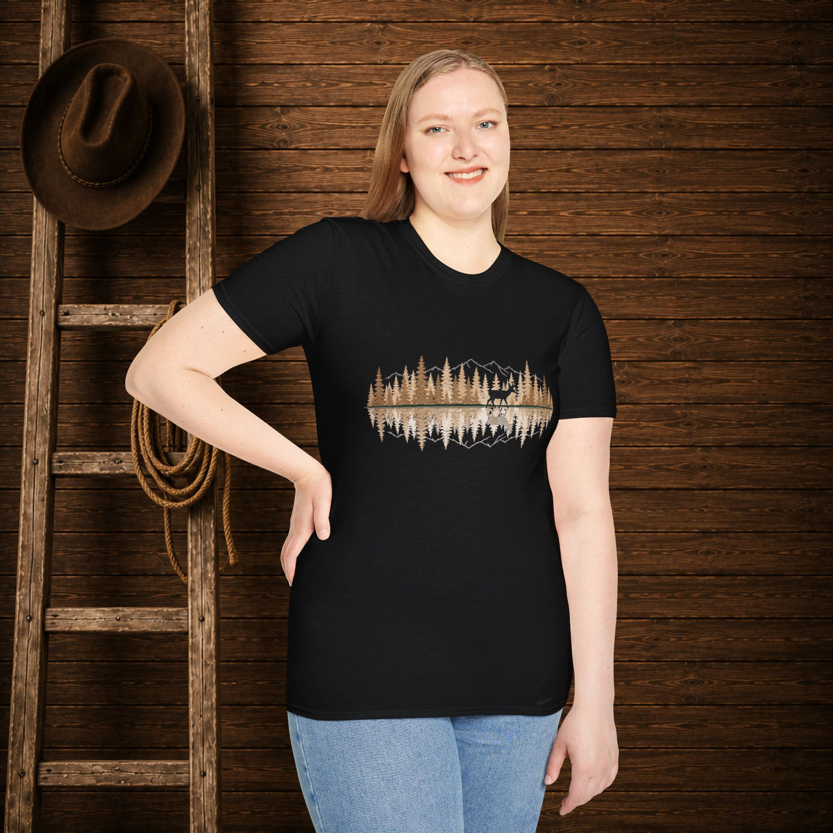 Pronghorn Reflection   Adult Size T-Shirt