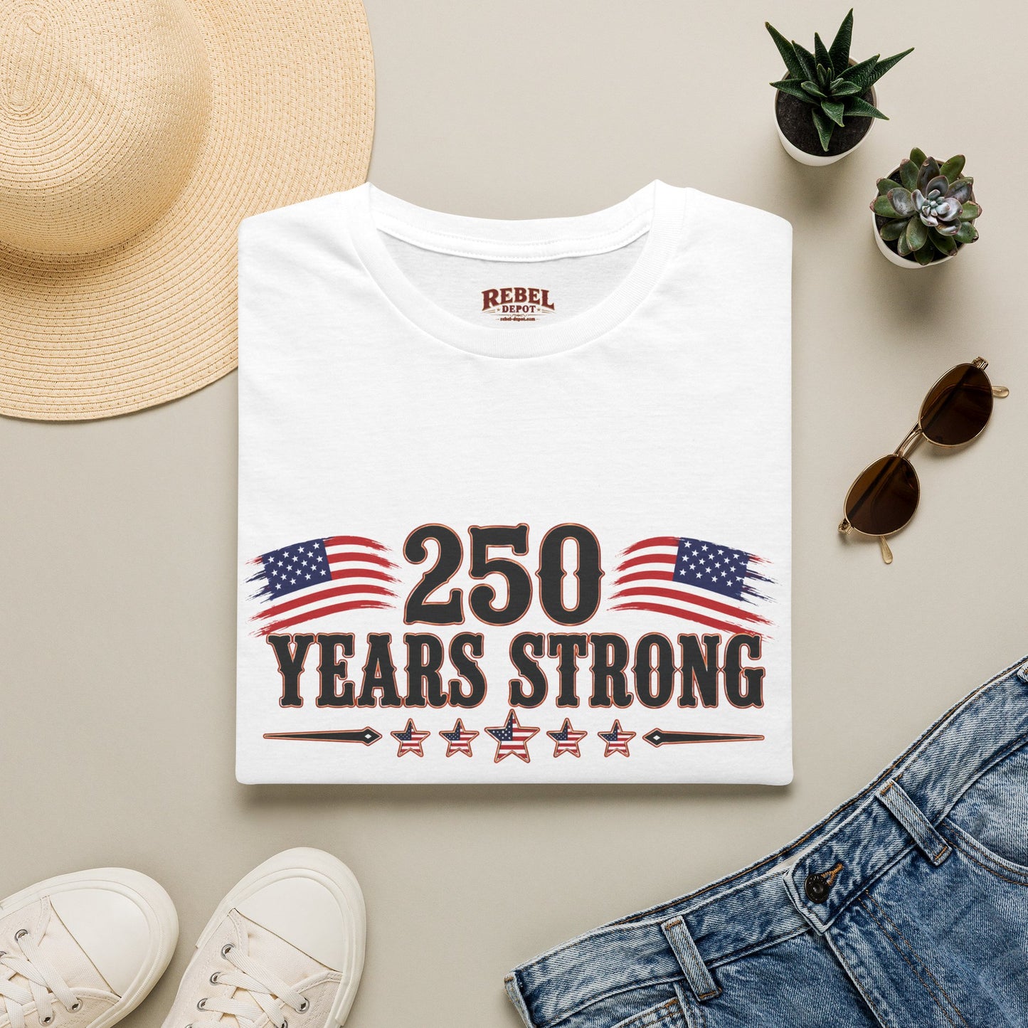 250 Years Strong  Adult Size T-Shirt