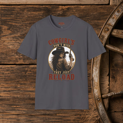 Cowgirls Reload  Adult T-Shirt