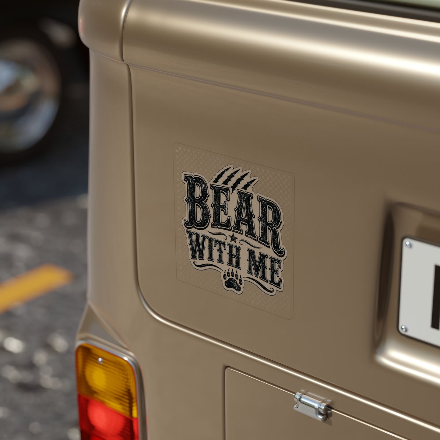 Bear With Me  Transparent Outdoor Vinyl