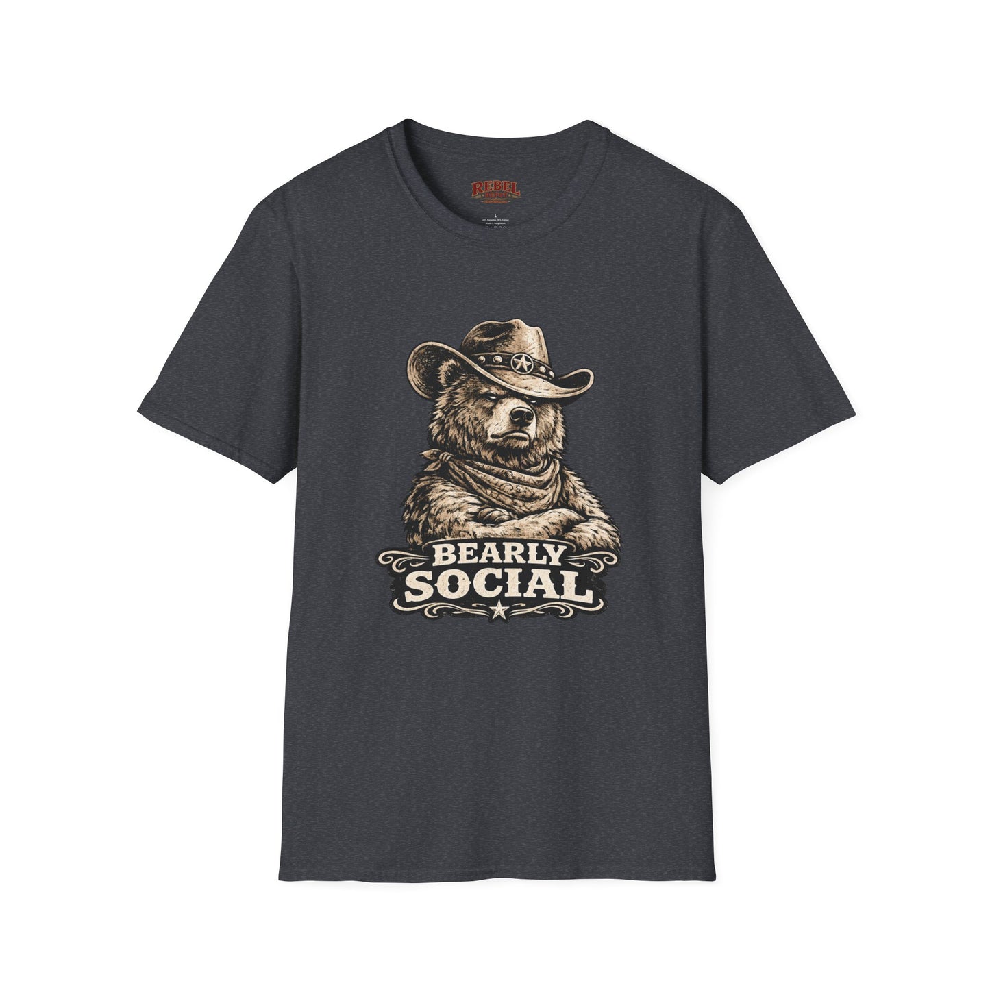 Bearly Social Cowboy T-Shirt