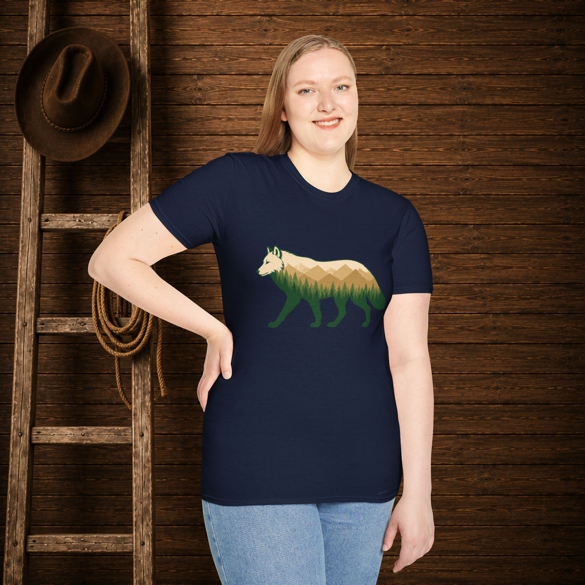 Wilderness Wolf  Adult Size T-Shirt