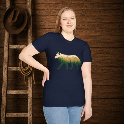 Wilderness Wolf  Adult Size T-Shirt
