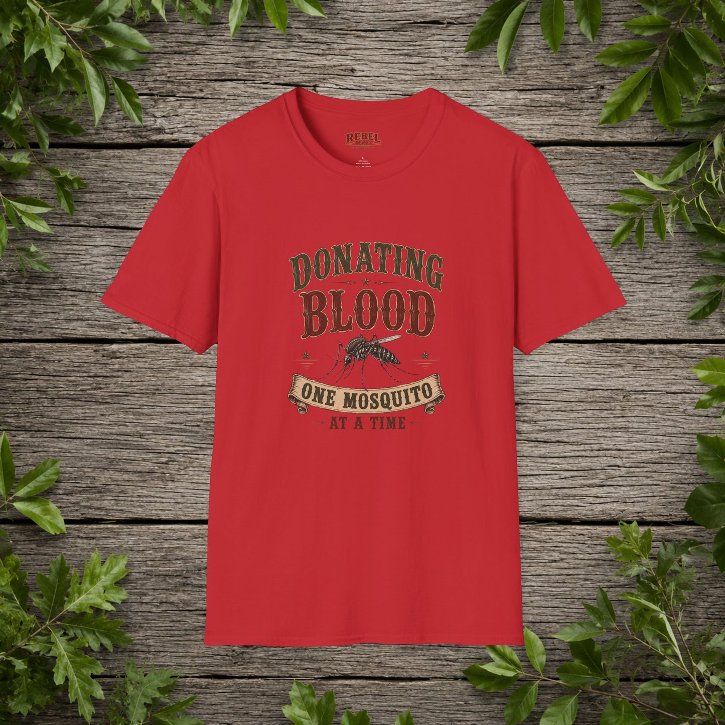 Donating Blood   Adult Size T-Shirt