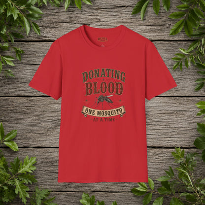 Donating Blood   Adult Size T-Shirt