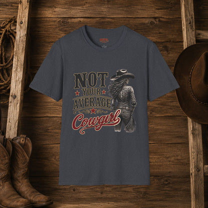 Not Average Cowgirl (Front)   Adult T-Shirt